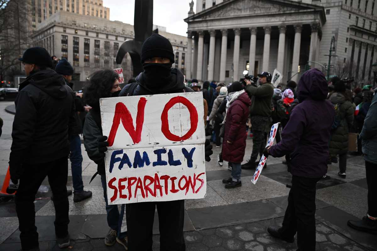 Protesters gather in lower Manhattan to denounce recent ICE activity in New York City 15
