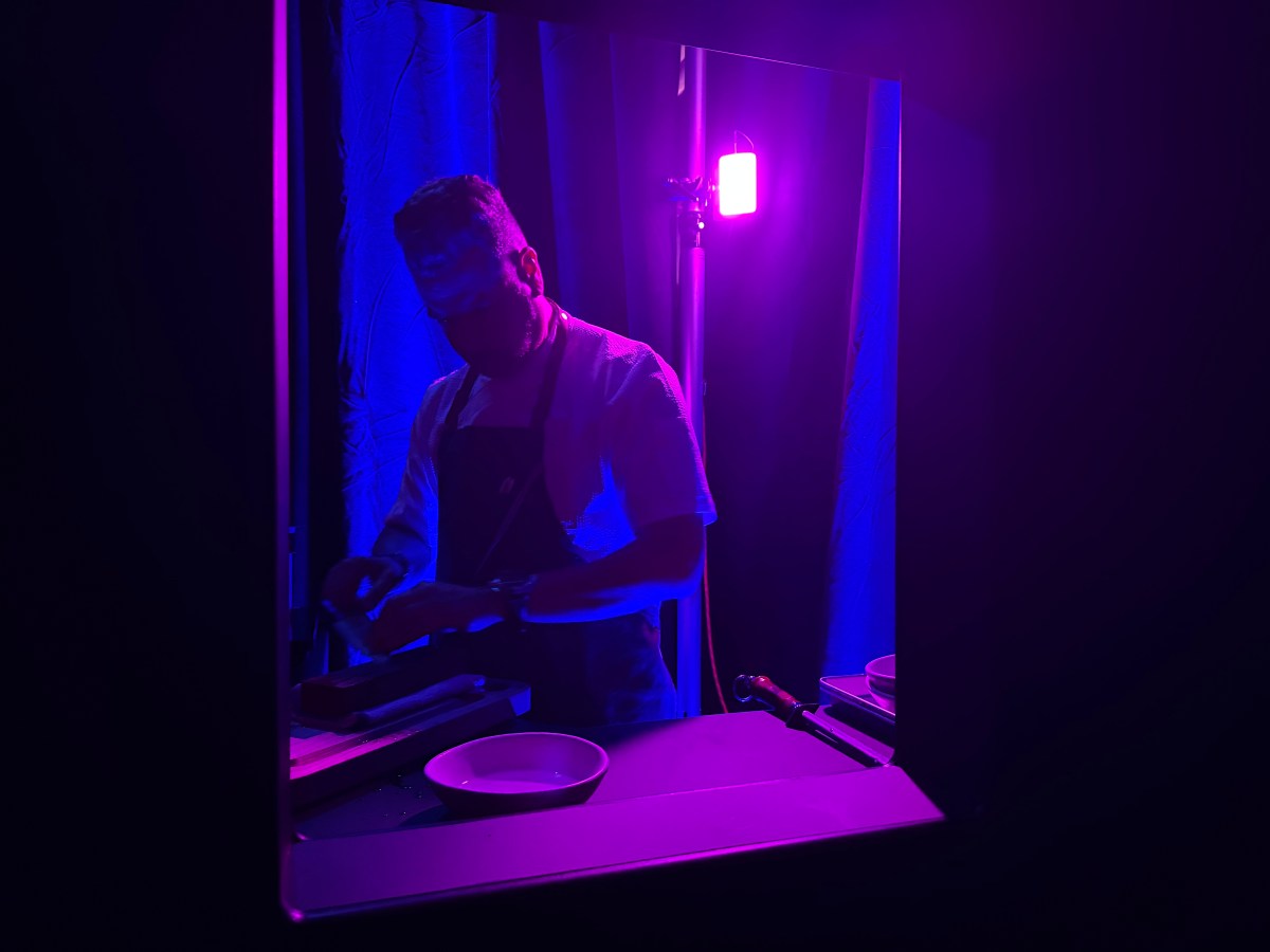 Chef Anthony Nichols at the pop-up