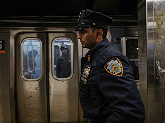 Police at subway