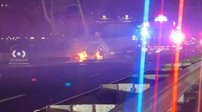 Woman dies, another person injured, in fiery Tesla crash on the Upper East Side 2 Tesla on fire after Upper East Side crash on FDR Drive