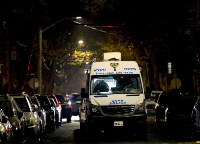 Crime scene in Brooklyn