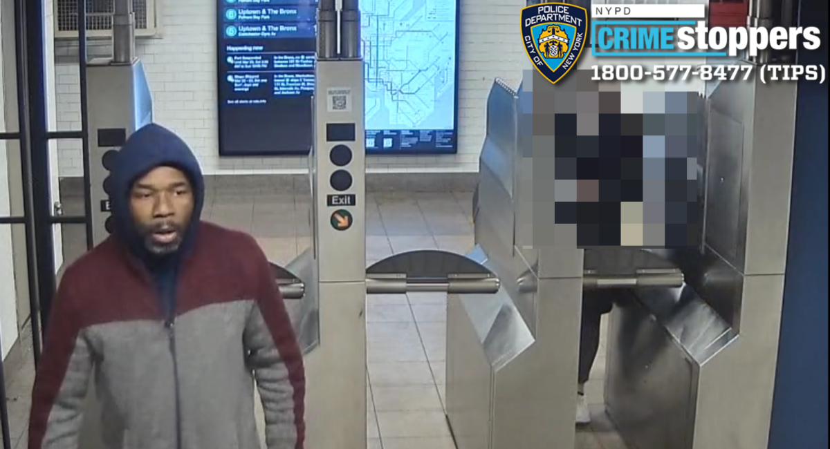 Cops are looking for a suspect who assaulted a woman in Lenox Hill.