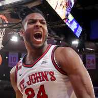 Ejiofor’s triple-double fuels No. 15 St. John’s to blowout Villanova 89-57 8 Zuby Ejiofor St. John's Marquette Big East semifinal