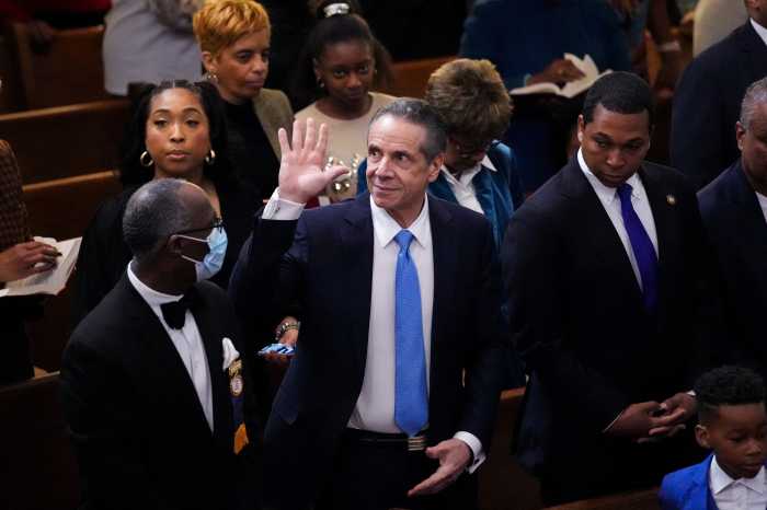 Andrew Cuomo at New York church in NYC Mayor's Race