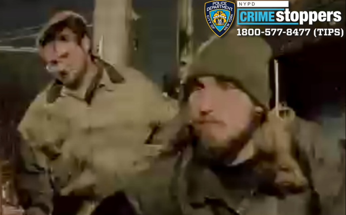 Cops are looking for two people who vandalized a Tesla in Brooklyn.