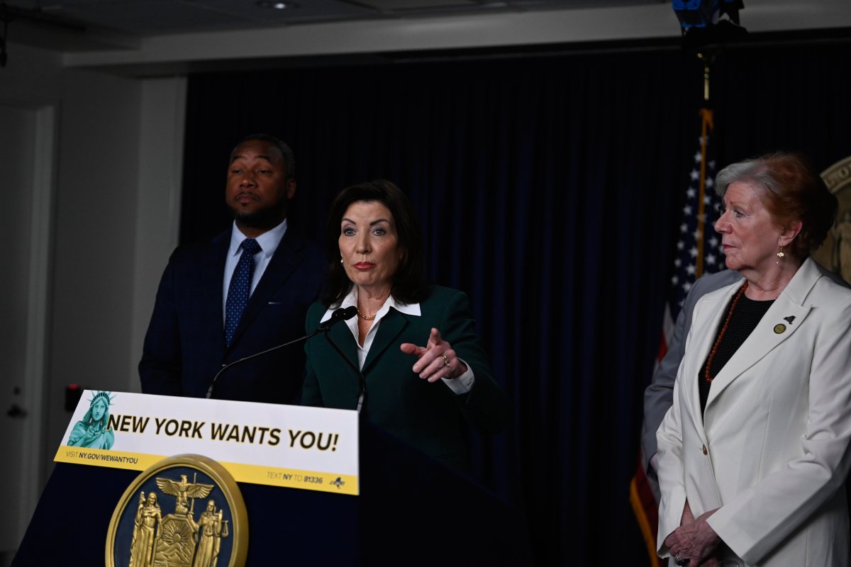 Hochul looks to support federal workers axed by Elon Musk and his clueless cadre of career killers' | amNewYork