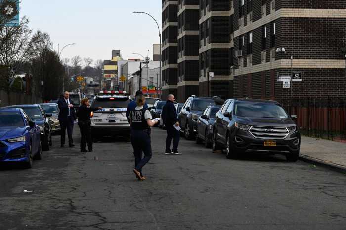 Police in Brooklyn at scene where two men were shot