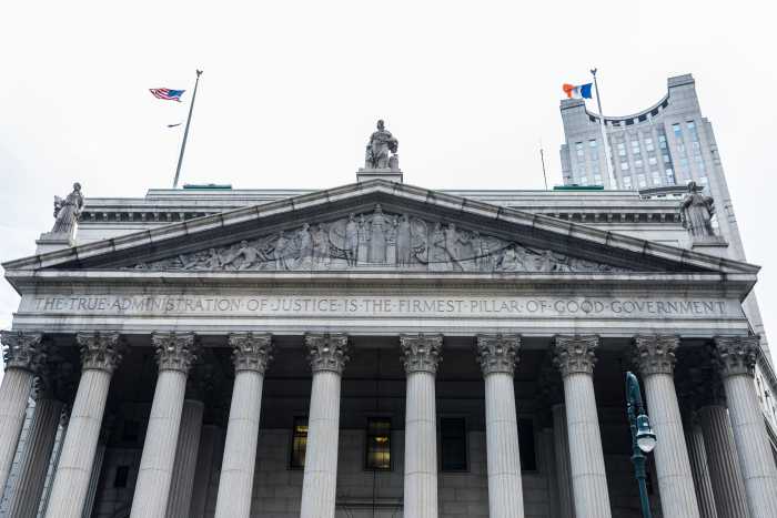 Facade of New York State Supreme Court Building