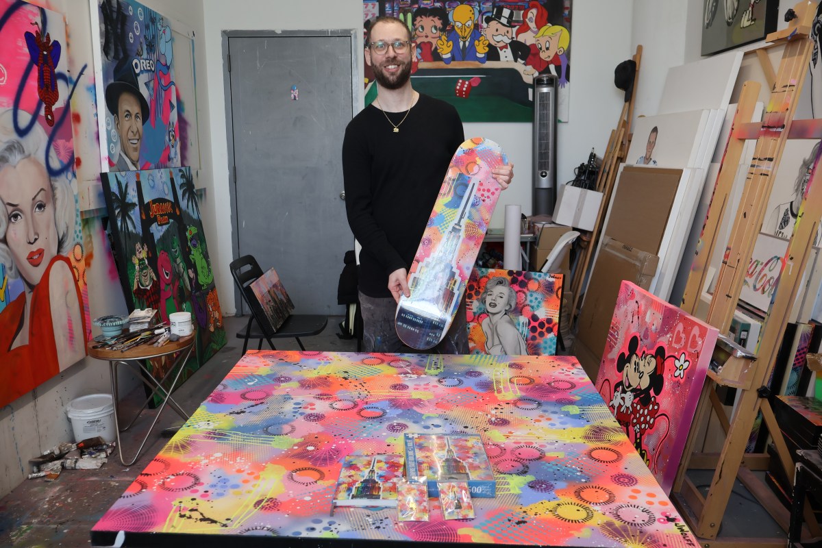 Jeremy Wolff brings his signature style to New York Art Expo 3 Jeremy Moore and his art.
