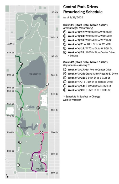 Central Park roadways set for redesign to give pedestrians and cyclists more space 3