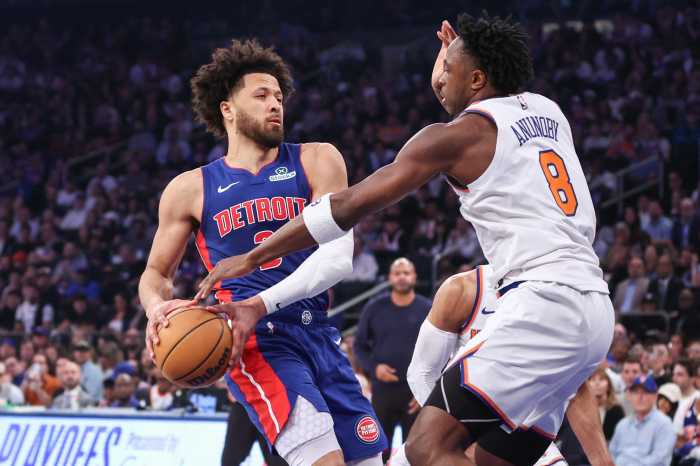 OG Anunoby Cade Cunningham Knicks Pistons Game 1