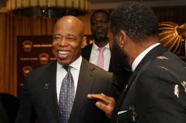 Mayor Adams smiling