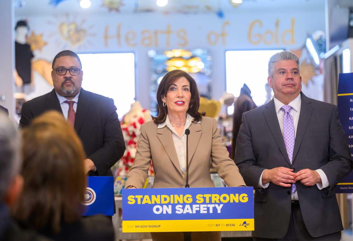 Hochul speaks about discovery reform law