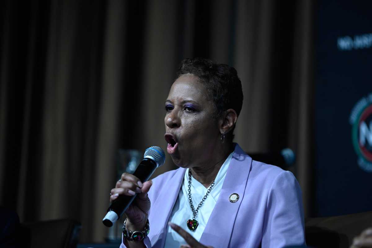 City Council Speaker Adrienne Adams at a mayoral forum on April 3, 2025.