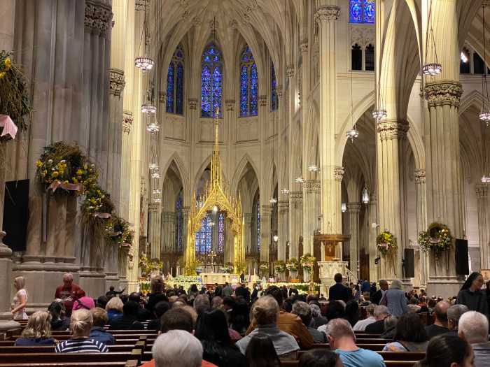 Pope Francis: Hundreds attend Memorial Mass at St. Patrick's Cathedral; Cardinal Dolan set to join funeral, conclave in Rome 4 Worshippers fill the pews of St. Patrick’s Cathedral during a special Mass honoring the late Pope Francis, who died on Easter Monday at age 88