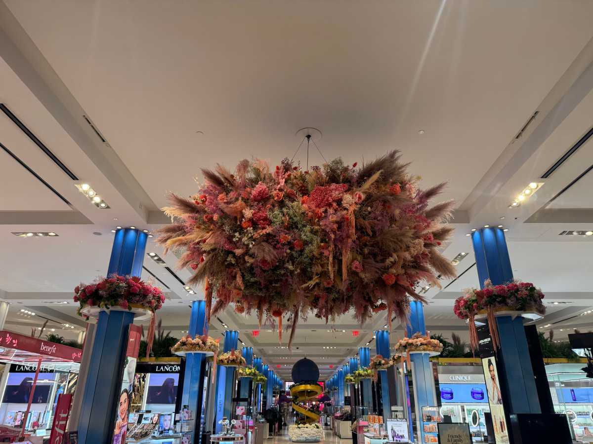 A flower display at Macy's Flower Show in Herald Square