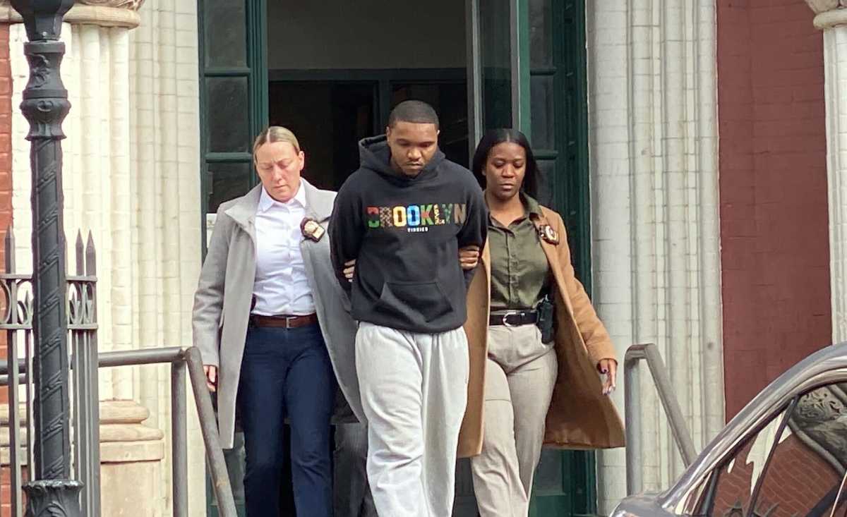 Suspect in Brooklyn sexual assault pattern led out by detectives in perp walk