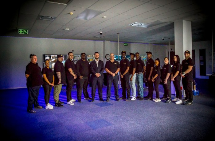 Those working in the control room have a background in security and emergency response.