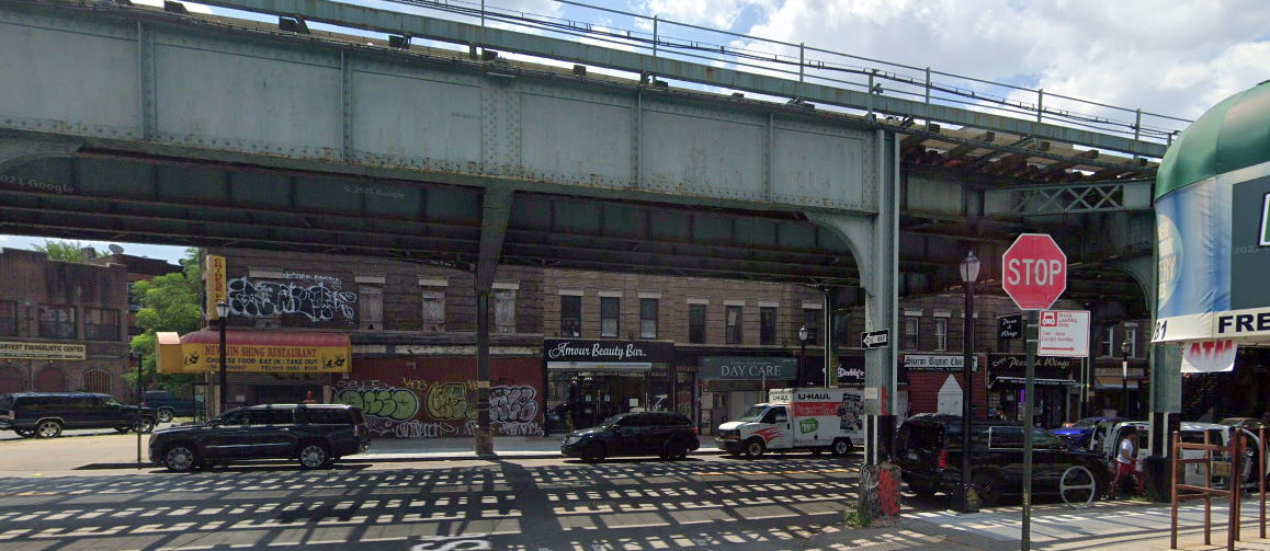 A view of Pilling Street near Broadway in Bushwick, Brooklyn, where a 38-year-old man was fatally shot early Friday morning