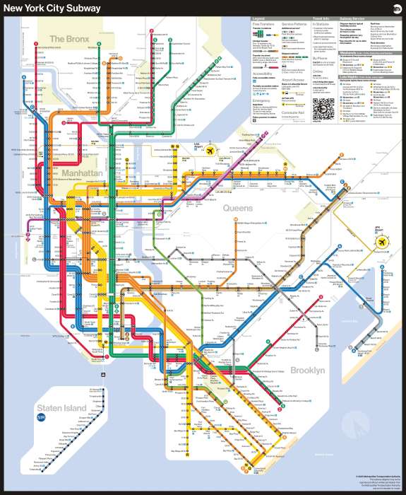 MTA new subway map