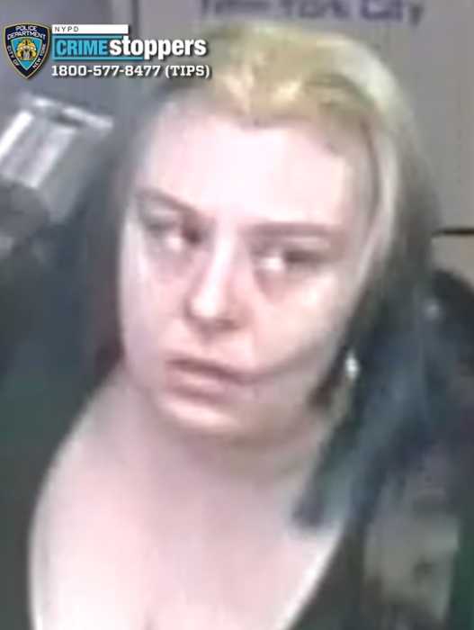 Police are searching for a green-haired psycho who physically and verbally assaulted a 73-year-old woman aboard a Midtown train last week.