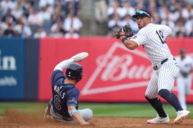 Yankees Rays Peraza Walls