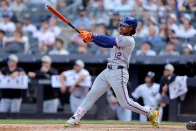 Francisco Lindor sac fly Mets Yankees