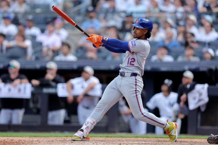 Francisco Lindor sac fly Mets Yankees
