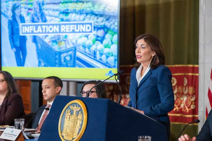 Gov. Kathy Hochul speaks about budget and affordability