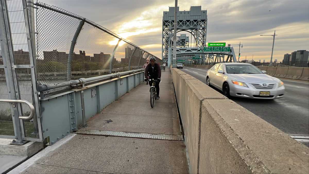 man on a bike path riding a bike