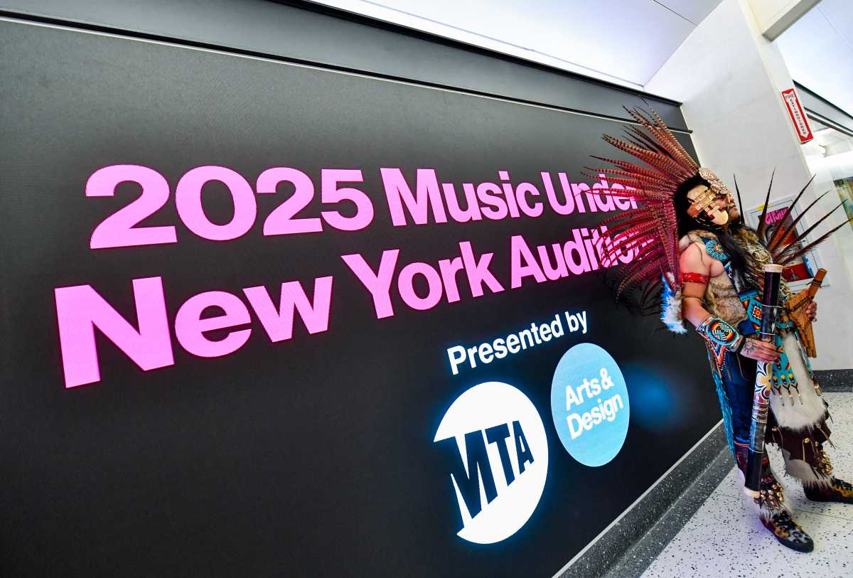 Angel Moposita Auditions for the Music Under New York (MUNY) program