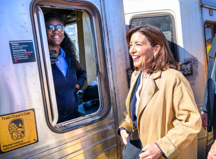 woman on a train platform
