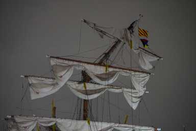 masts on a ship
