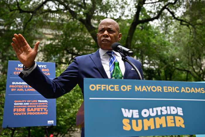 Mayor Eric Adams speaks about ICE detaining student during Trump era