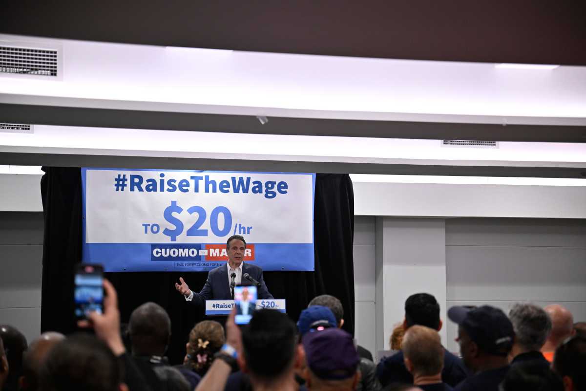 NYC Mayor's Race: Front-runner Cuomo pledges to push state to raise city minimum wage to $20 per hour 3