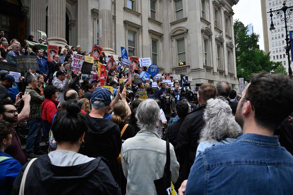 A variety of groups protested for Dylan Lopez Contreras, a High school student in ICE custody.