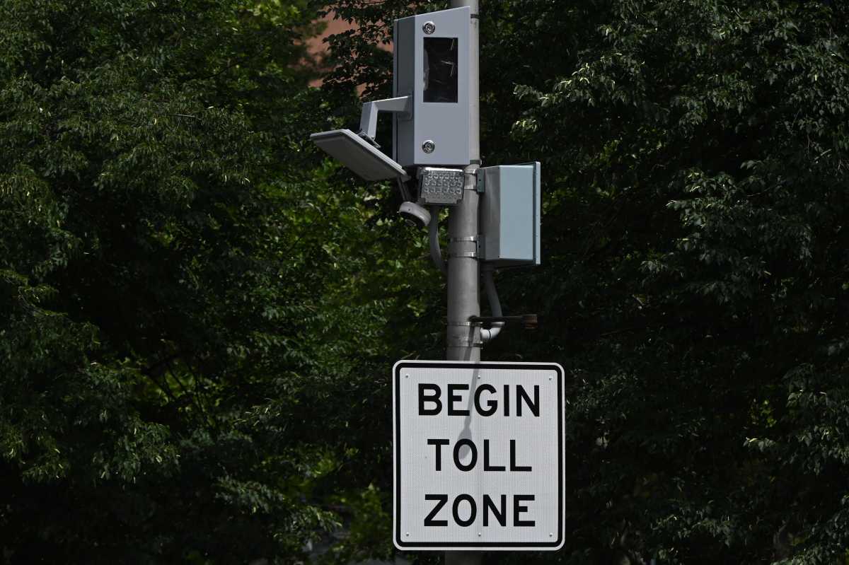 Congestion pricing: Hochul touts success in first six months of Manhattan toll program 2 a congestion pricing toll camera in NYC