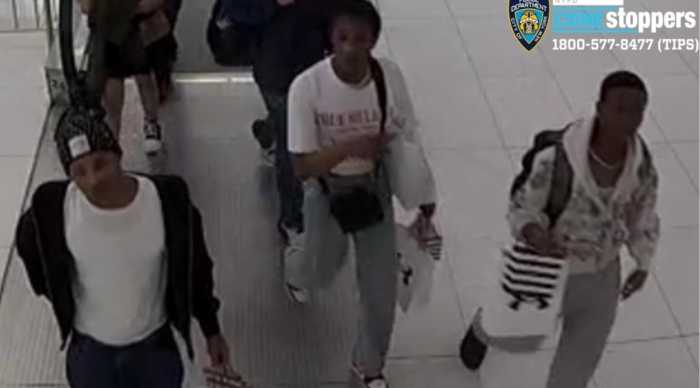 Cops seek alleged passenger robbery crew after 19 cab drivers targeted across Manhattan 2 An additional surveillance image captures three of the suspects believed to be involved in the robbery pattern targeting cab drivers