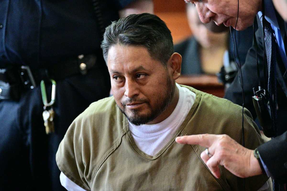 Alleged Manhattan subway corpse rape suspect indicted, seated and looking menacing