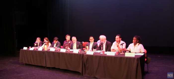 RENT WARS: NYC board's proposed hikes of up to 7.75% for stabilized apartments draw tenant fury, landlord support 2 Members of the New York City Rent Guidelines Board vote on proposed rent increases for rent-stabilized apartments during a public meeting at LaGuardia Performing Arts Center on April 30