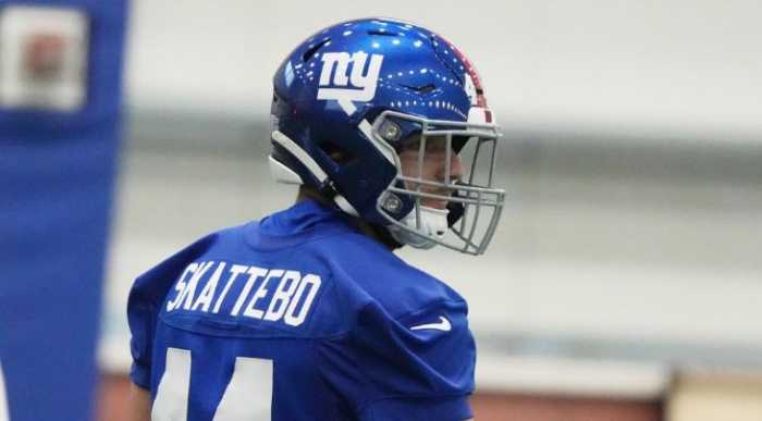 Cam Skattebo Giants rookie camp