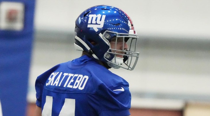 Cam Skattebo Giants rookie camp