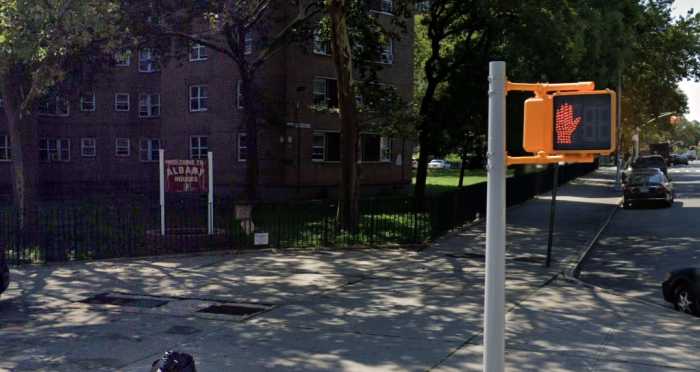 A view of the Albany Houses in Crown Heights, Brooklyn, the site of a shooting that left one man injured on May 22.