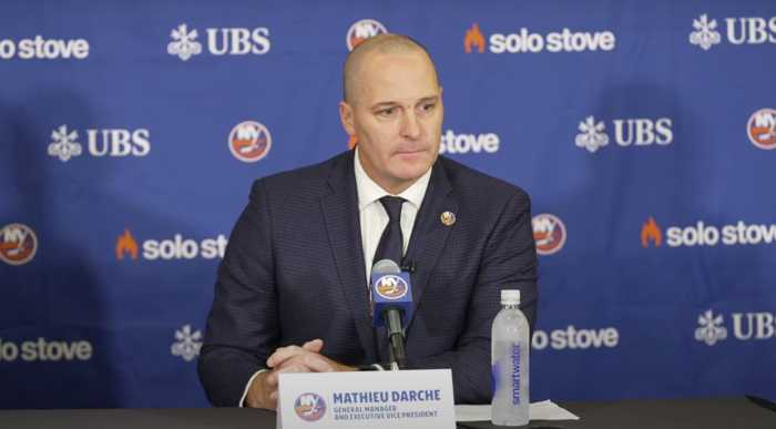Mathieu Darche Islanders introductory press conference