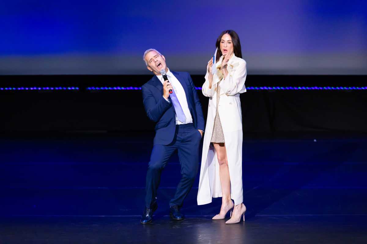 Andy Cohen and Melanie Hamrick
