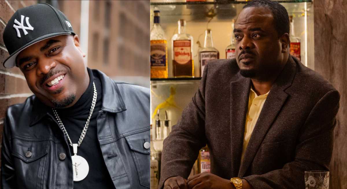 Markuann Smith (left), as seen on "Godfather of Harlem" (right).