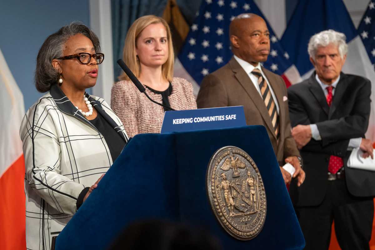 NYC sues Trump's Housing and Urban Development Department over 'unlawful' housing grant demands 2 NYC corporation counsel speaking about lawsuit against Trump HUD