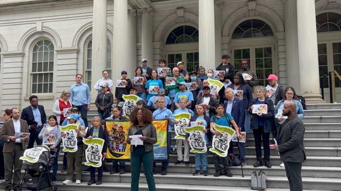 Queens Council Member Nantasha Williams joined advocates in calling for an increased Commission on Human Rights budget for fiscal year 2026.