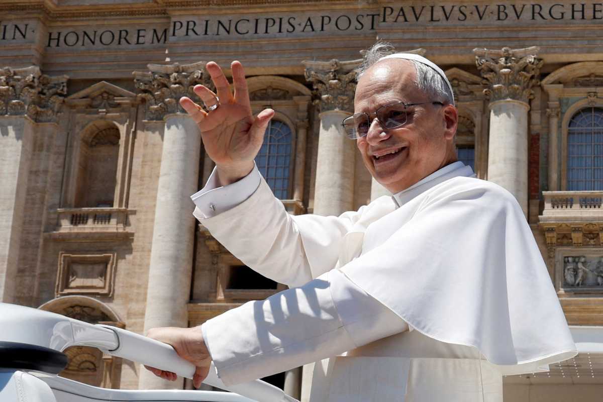 Pope Leo XIV is making an impact on Catholics in NYC and around the world a month into his papacy 2 Pope Leo XIV waving