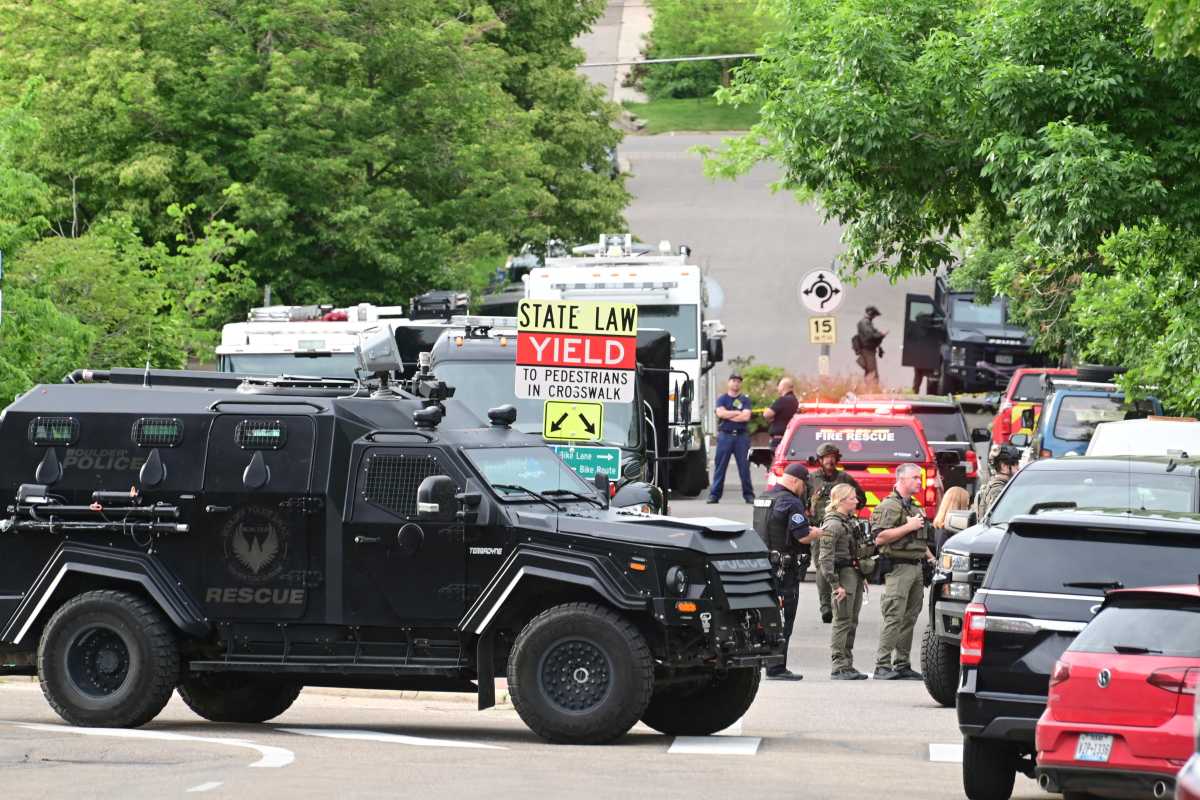 Scene of antisemitic terror attack in Boulder, CO